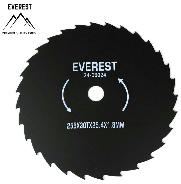 UNIVERSAL CUTTING BLADE 30 TEETH HOLE DIAMETER 25.4mm WIDTH 255mm THICKNESS 1.8mm EVEREST
