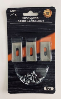 AUTOMOWER BLADE HUSQVARNA GARDENA 35mm NEW SET 9 PCS EVEREST