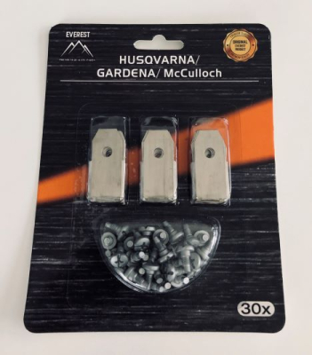 AUTOMOWER BLADE HUSQVARNA GARDENA 35mm SET 30 PCS EVEREST