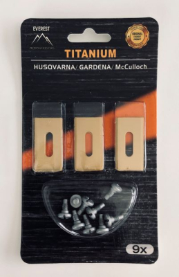 AUTOMOWER BLADE HUSQVARNA GARDENA 35mm TITANIUM NEW SET 9 PCS EVEREST