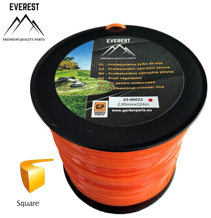 SQUARE TRIMMER LINE 2.65mm 324M EVEREST