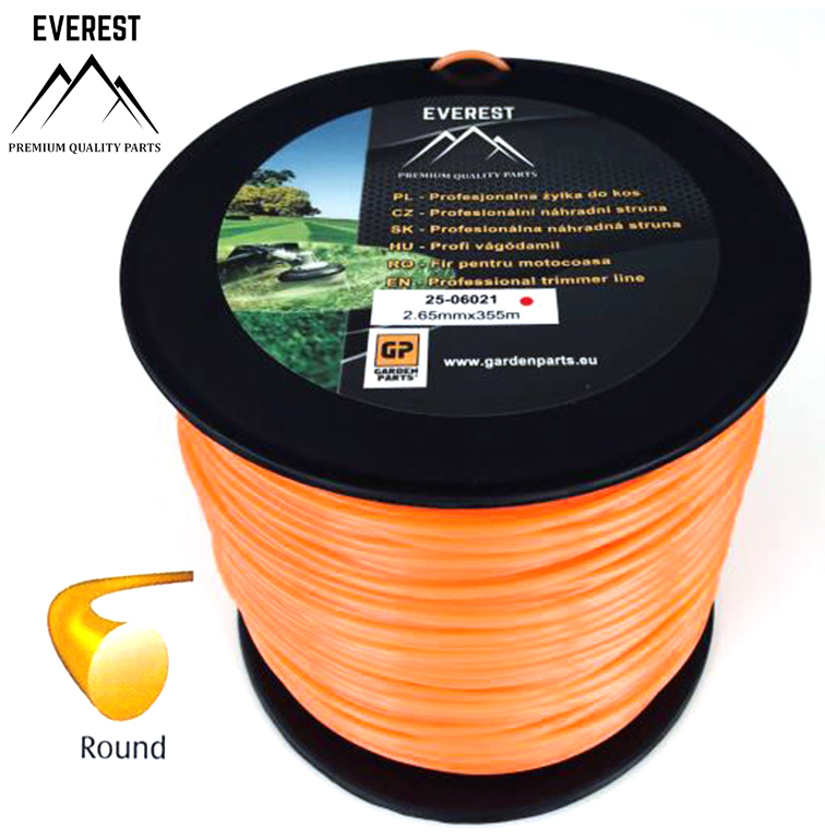 ROUND TRIMMER LINE 2.65mm 355M EVEREST