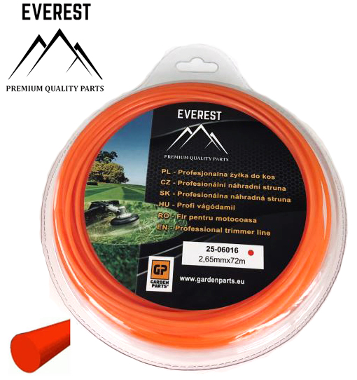 ROUND TRIMMER LINE 2.65mm 72M EVEREST