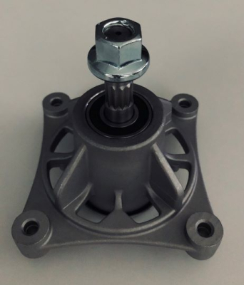 BLADE MANDREL HUSQVARNA COMPLETE 4-BOLT MOUNT 5-POINTED STAR LOW RIGHT TRACTORS WITH GRASS BOX