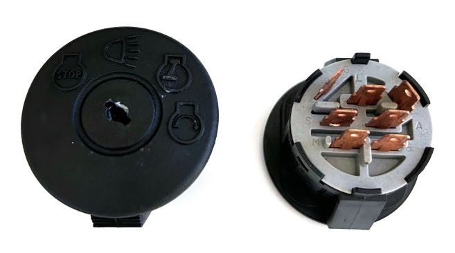 IGNITION SWITCH UNIVERSAL 4 POSITION 7 TERMINALS PLASTIC