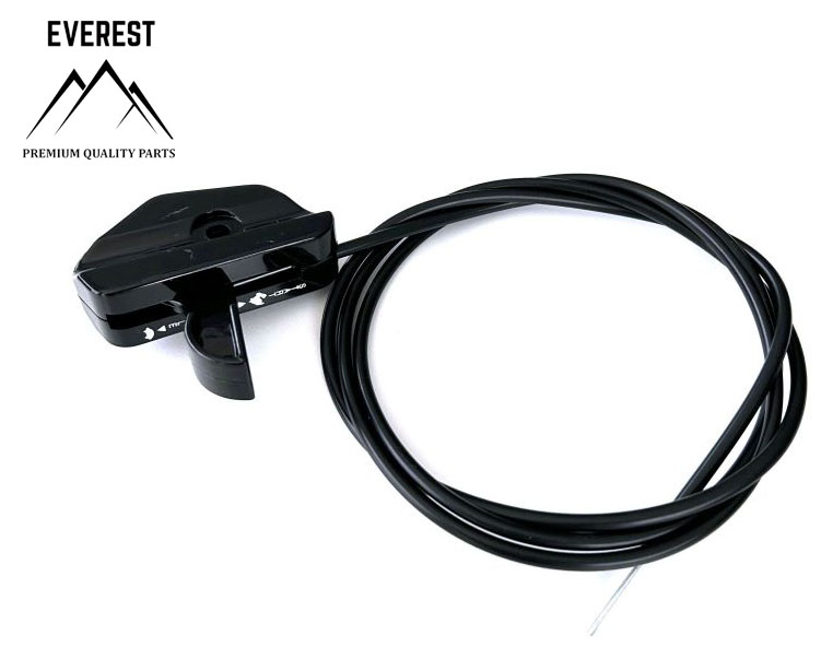 THROTTLE CABLE WITH LEVER UNIVERSAL PLASTIC 1563mmx1500mm EVEREST