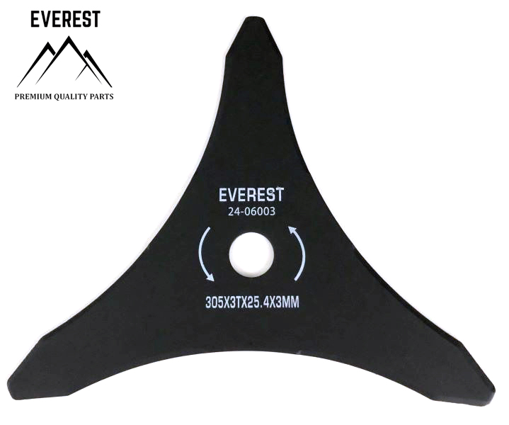 UNIVERSAL CUTTING BLADE 3 TEETH HOLE DIAMETER 25.4mm WIDTH 305mm THICKNESS 3mm EVEREST