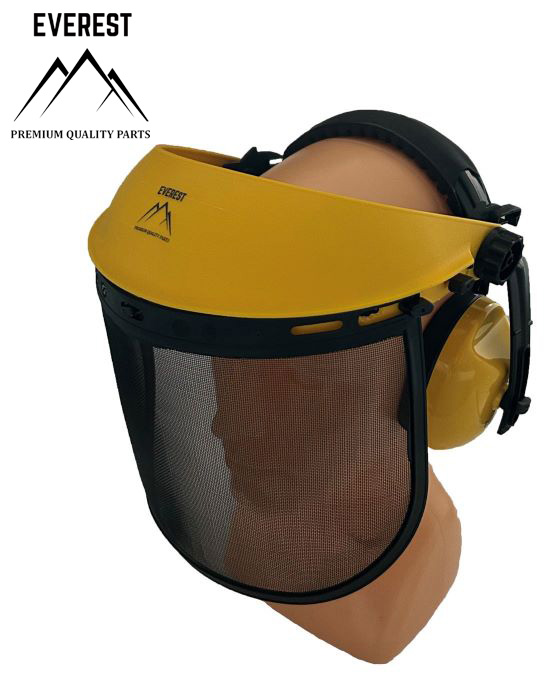 MESH FACE SHIELD WITH EAR PROTECTORS EVEREST