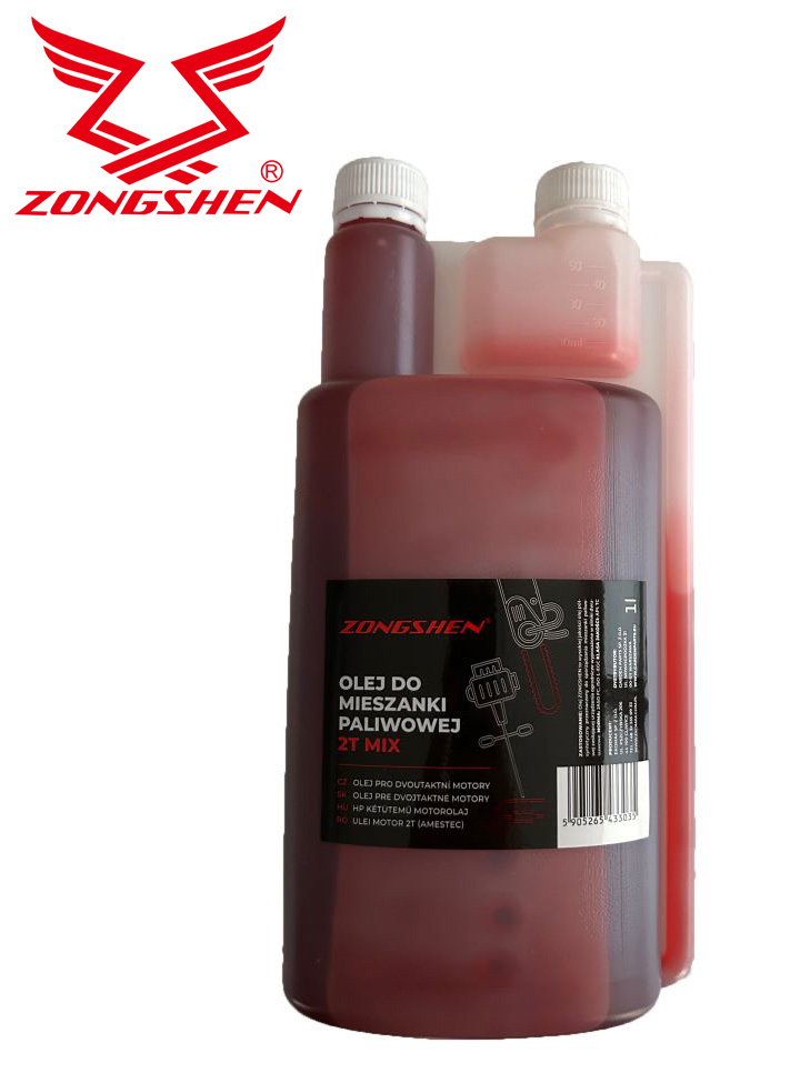 ZONGSHEN OIL FOR 2T MIX 1L WITH DISPENSER RED