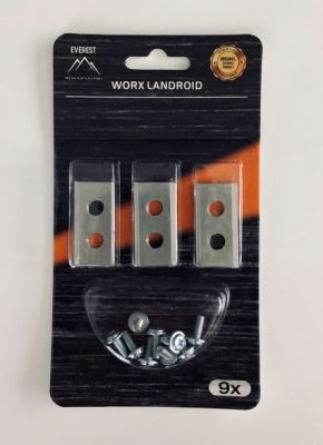 MOWER ROBOT BLADES WORX NAC SET 9 PCS EVEREST