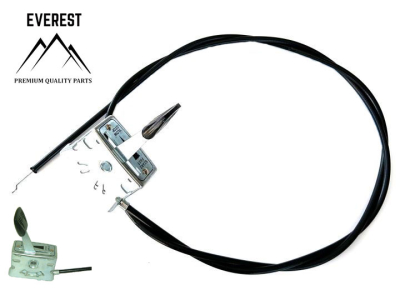 THROTTLE CABLE WITH UNIVERSAL METAL CONTROL DOUBLE SIDED 1600mmx1525mm EVEREST