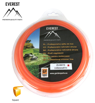SQUARE TRIMMER LINE 2.65mm 67M EVEREST