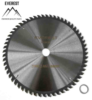 UNIVERSAL CUTTING DISC 60 TEETH HOLE DIAMETER 25.4mm WIDTH 255mm THICKNESS 1.4mm EVEREST