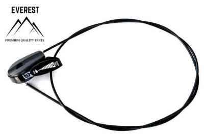 THROTTLE CABLE WITH LEVER UNIVERSAL PLASTIC 1915mmx1775mm EVEREST