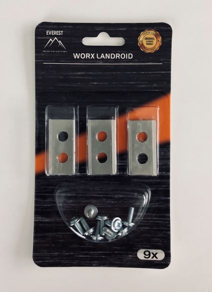 MOWER ROBOT BLADES WORX NAC SET 9 PCS EVEREST