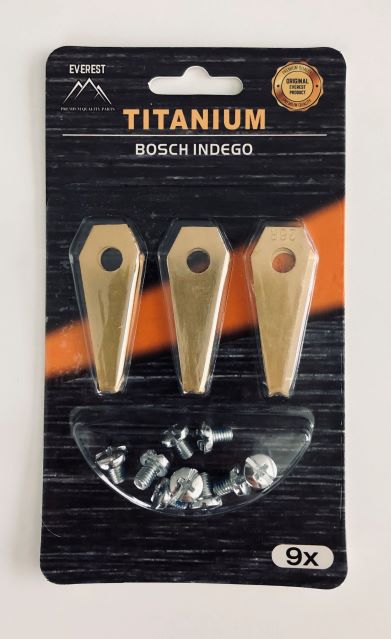 AUTOMOWER BLADE BOSCH TITANIUM SET 9 PCS EVEREST