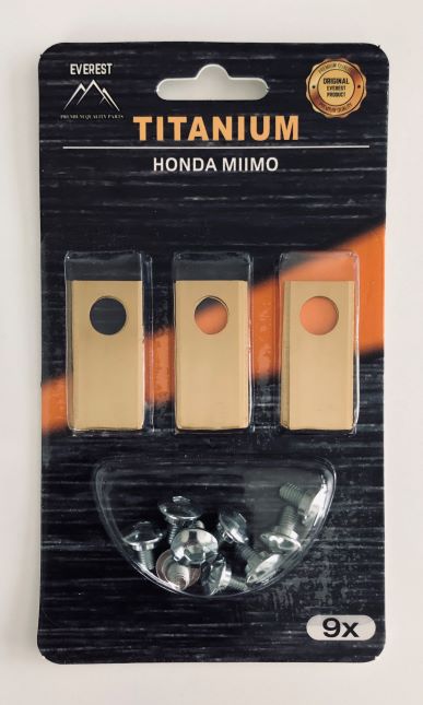 MOWER ROBOT BLADES HONDA TITANIUM SET 9 PCS EVEREST